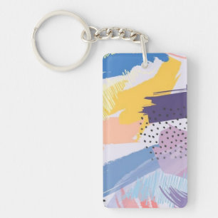 Porte-clefs motif Abstrait