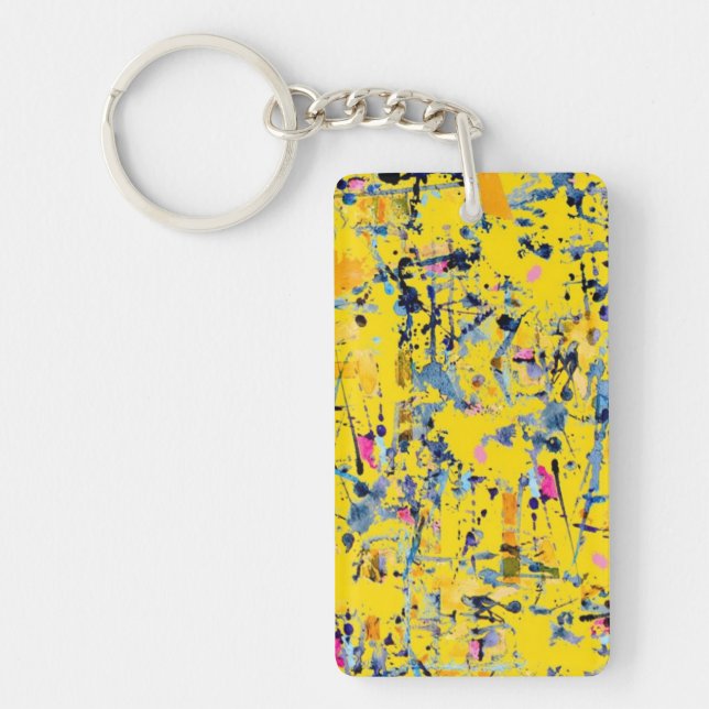 Porte-clefs motif Abstrait (Devant)