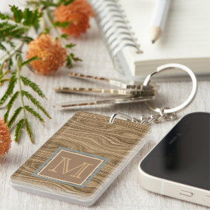 Porte-clefs Motif Abstrait Artistique Personnalisé de Grain de