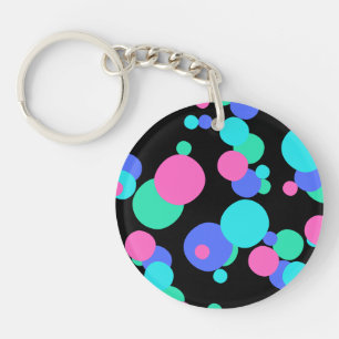 Porte-clefs Motif Abstrait bulle