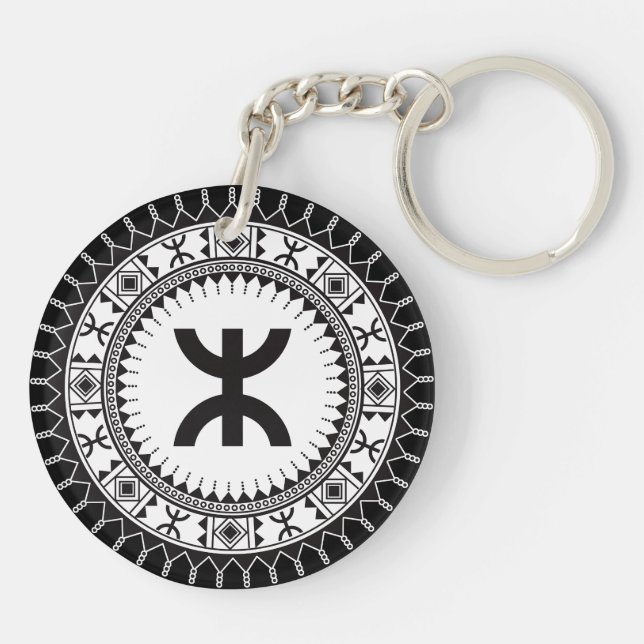 Porte-clefs Motif amazigh z imazighen (Dos)
