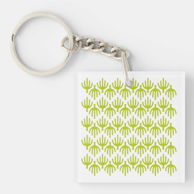 Porte-clefs Motif Cactus (Devant)