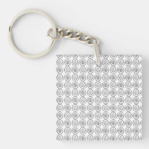 Porte-clefs Motif celtique à double spirale