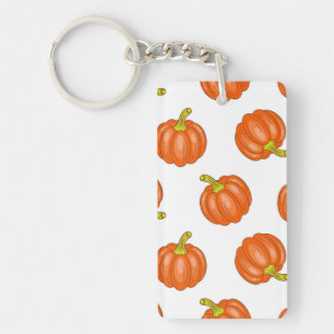 Porte-clefs motif citrouille