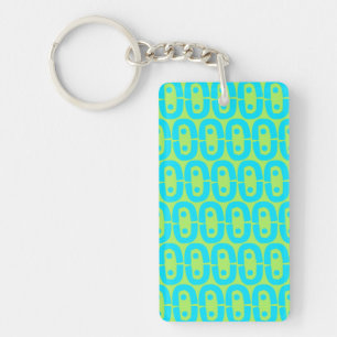 Porte-clefs motif coloré moderne