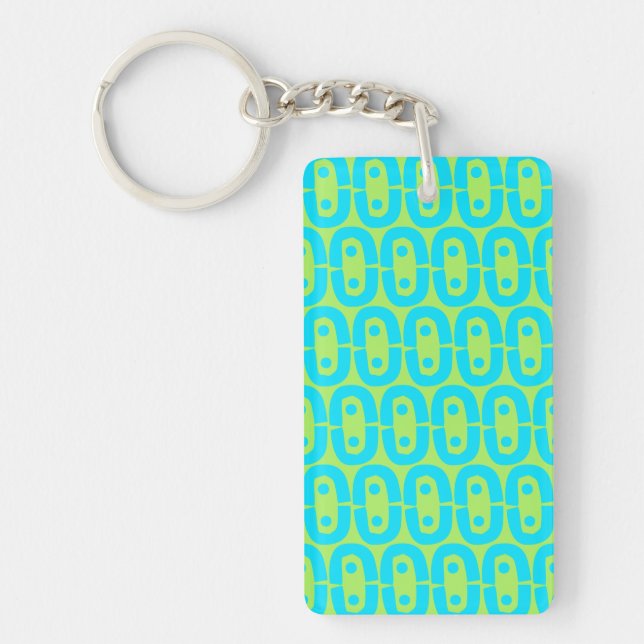 Porte-clefs motif coloré moderne (Devant)