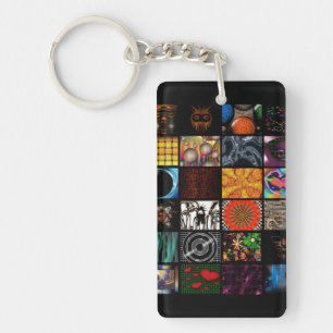 Porte-clefs Motif d'arts pop décoratifs