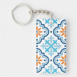 Porte-clefs Motif de carreaux en céramique