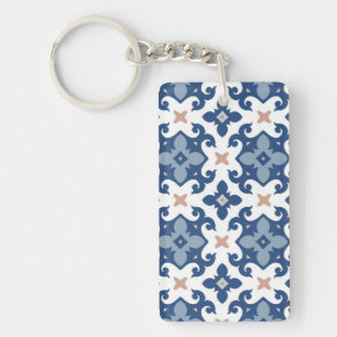 Porte-clefs Motif de carreaux en céramique