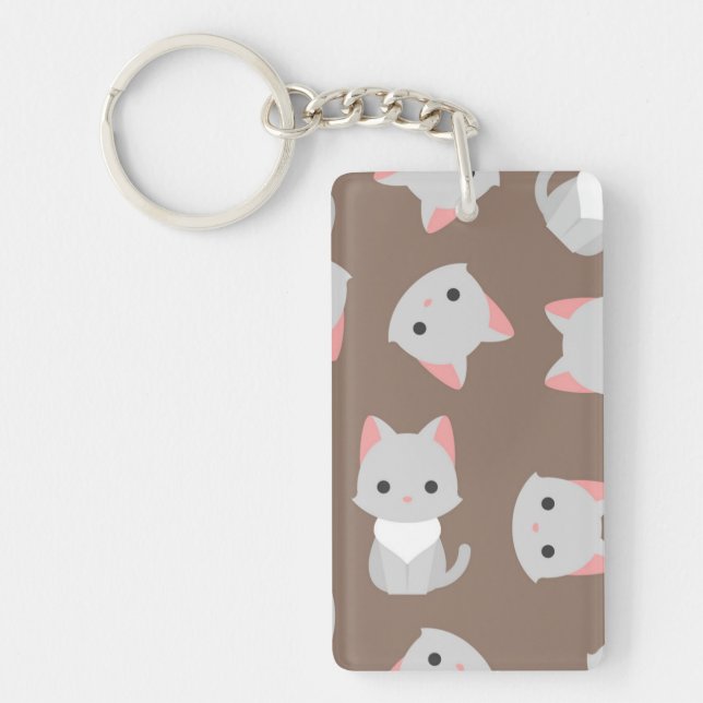 Porte-clefs Motif de chat (Devant)
