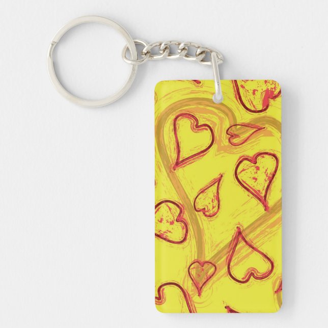 Porte-clefs Motif de coeur (Devant)