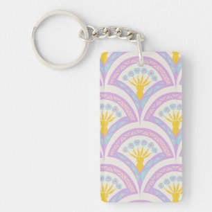 Porte-clefs Motif de coquille de couleur pastel