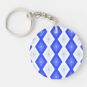 Porte-clefs Motif de diamant bleu royal