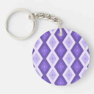 Porte-clefs Motif de diamant violet