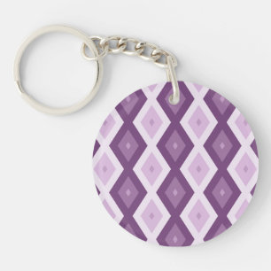 Porte-clefs Motif de diamant violet