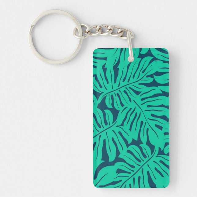 Porte-clefs Motif de feuilles (Devant)