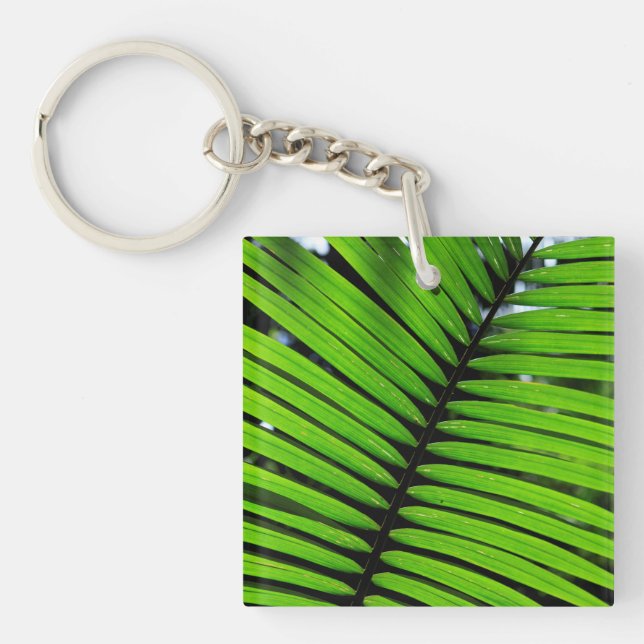 Porte-clefs Motif de feuilles de fougère (Devant)