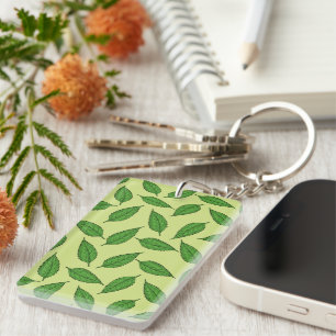 Porte-clefs Motif De Feuilles, Motif De Feuilles, Feuilles De 