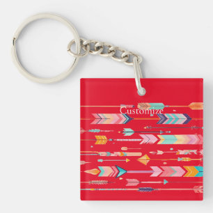 Porte-clefs Motif de flèche multicolore Thunder_Cove