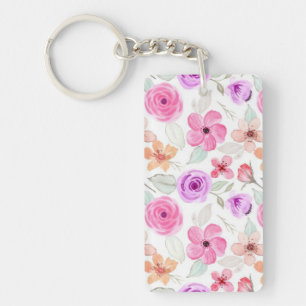 Porte-clefs Motif de fleurs