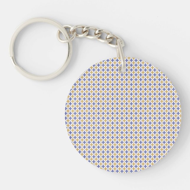 Porte-clefs Motif de fleurs (Devant)