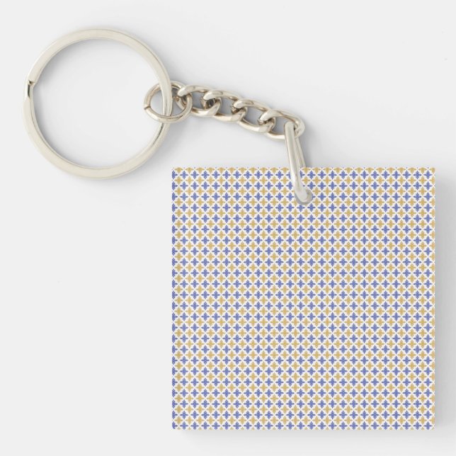 Porte-clefs Motif de fleurs (Devant)