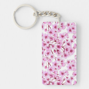 Porte-clefs Motif de fleurs de cerisiers