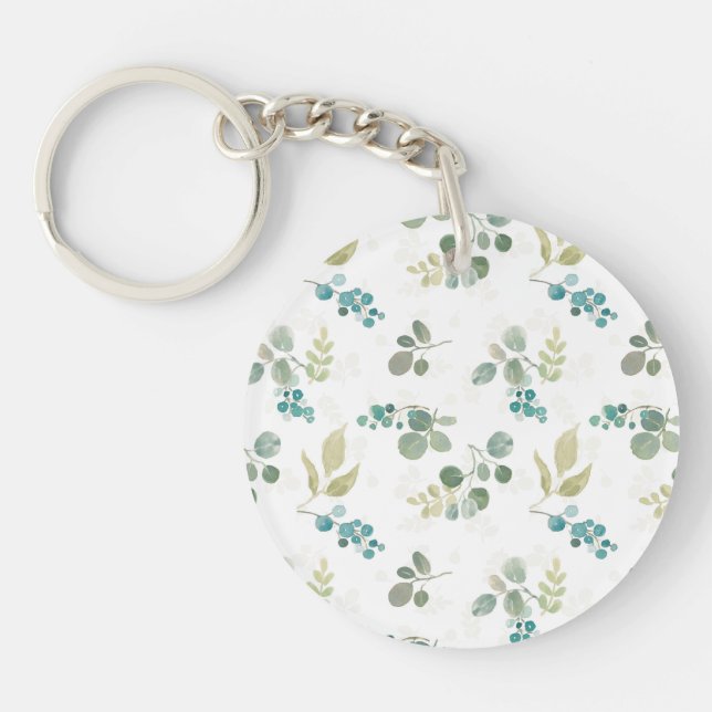 Porte-clefs Motif de floraison de plaisir (Devant)