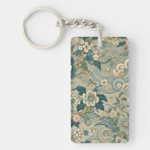 Porte-clefs Motif de jardin oriental