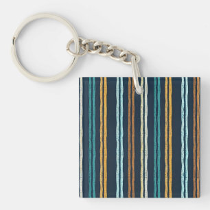 Porte-clefs Motif de lignes verticales abstraites