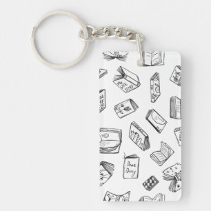 Porte-clefs Motif de livre