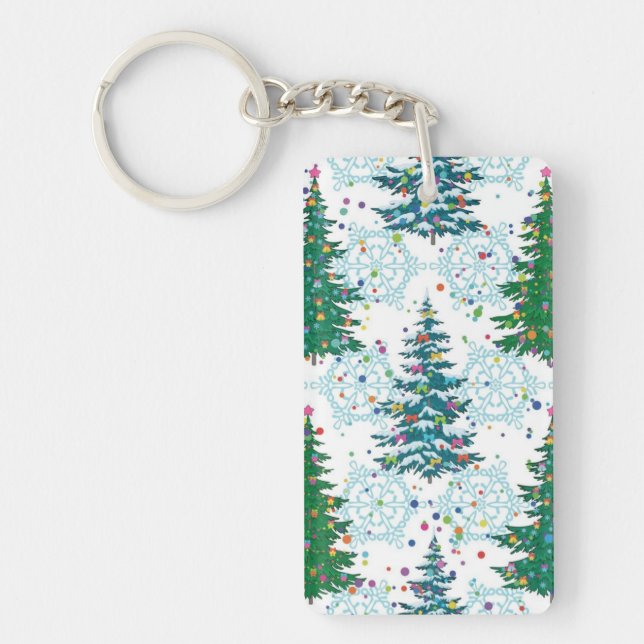 Porte-clefs Motif de Noël (Devant)