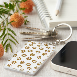 Porte-clefs Motif De Pailles, Pailles De Chien, Pailles D'Or O