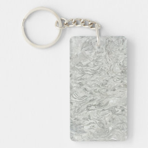 Porte-clefs Motif de surface en marbre gris