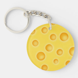 Porte-clefs Motif de texture au fromage suisse