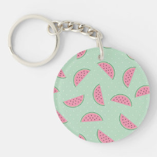 Porte-clefs Motif d'éclaboussure de peinture de fruit tropica