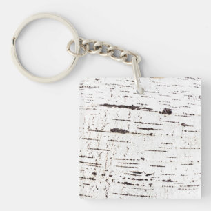 Porte-clefs Motif d'écorce de bouleau