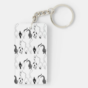 Porte-clefs Motif des boutons de chat