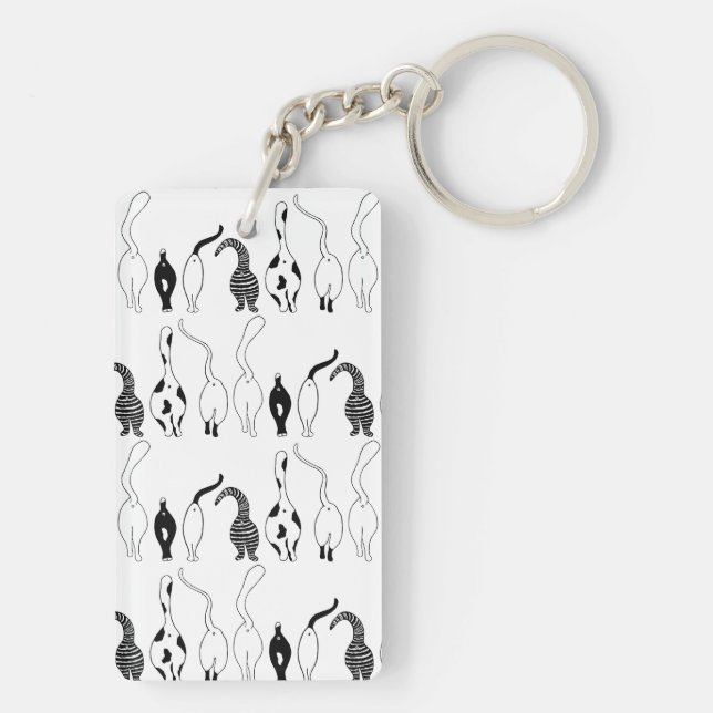 Porte-clefs Motif des boutons de chat (Dos)