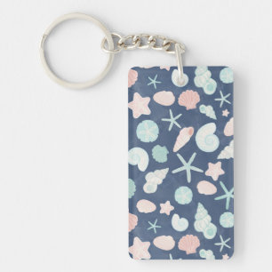 Porte-clefs motif des coquillages