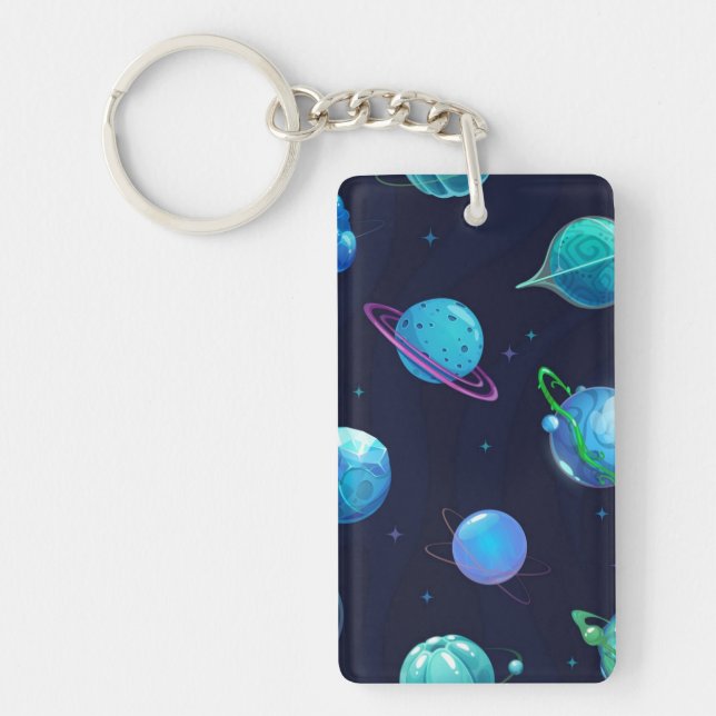 Porte-clefs Motif d'espace (Devant)