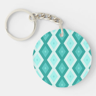 Porte-clefs Motif diamant turquoise