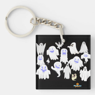 Porte-clefs Motif d'illustration éffrayant Ghost - Halloween