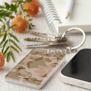 Porte-clefs Motif du Camouflage du désert, Motif militaire, Ar