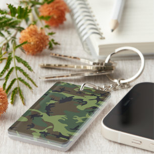 Porte-clefs Motif du Camouflage Vert, Motif militaire, Armée