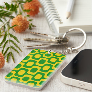 Porte-clefs Motif du trottoir d'Ipanema, Motif de plage, Brési