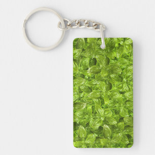 Porte-clefs Motif Feuille Basil