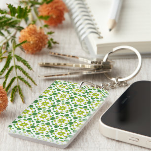 Porte-clefs Motif Feuille, Motif De Feuilles, Feuilles Verts
