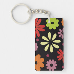 Porte-clefs Motif floral automnal sans couture