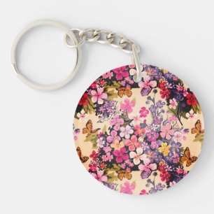 Porte-clefs Motif floral Porte - clé acrylique